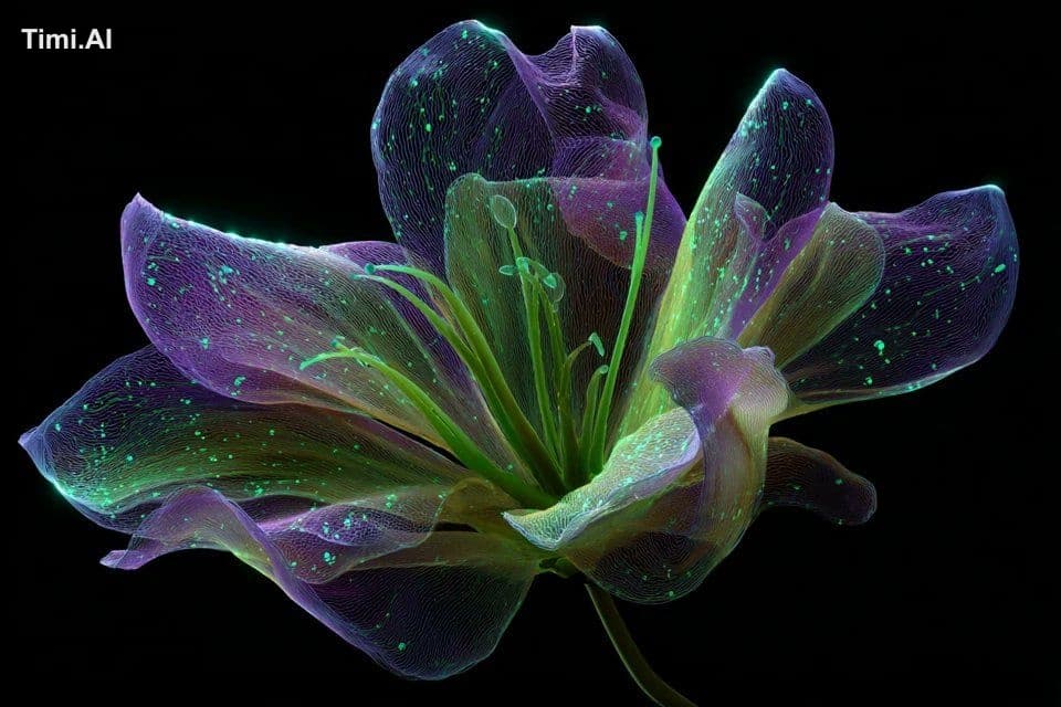 Realistic bioluminescent [subject], glowing in vibrant [colo
