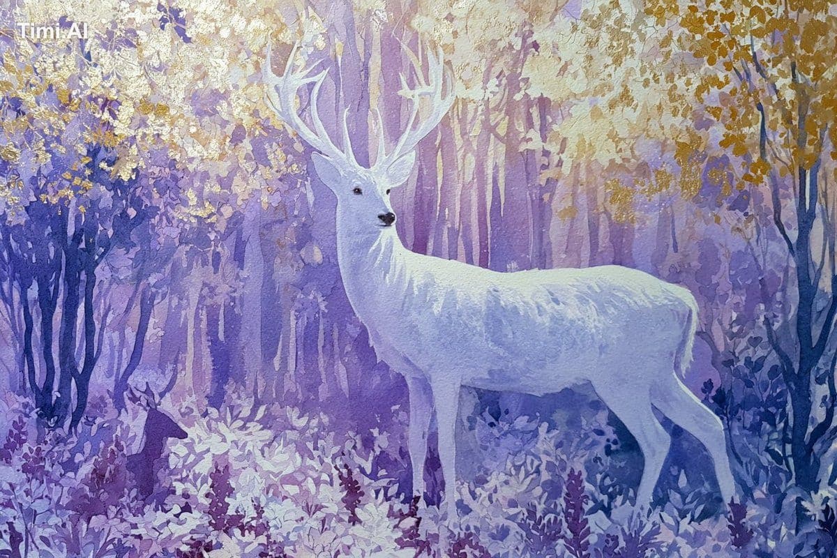 [Subject] portrayed in an Enchanted Watercolor Forest, where