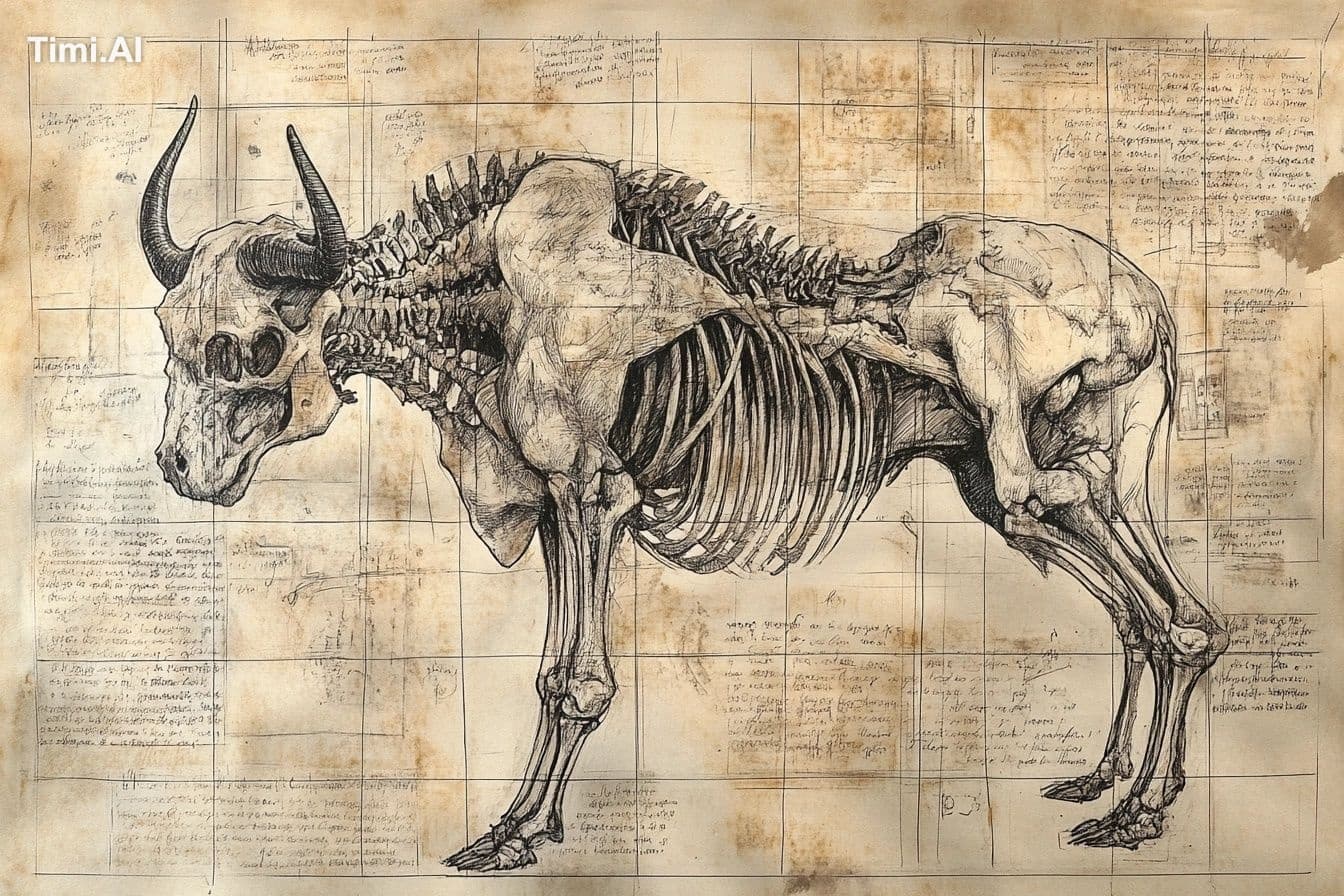 A Renaissance anatomical study of a [subject], illustrated w