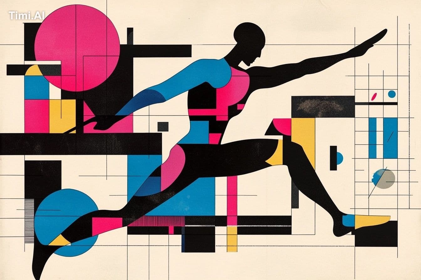 A minimalist Bauhaus design sheet of a [subject], constructe