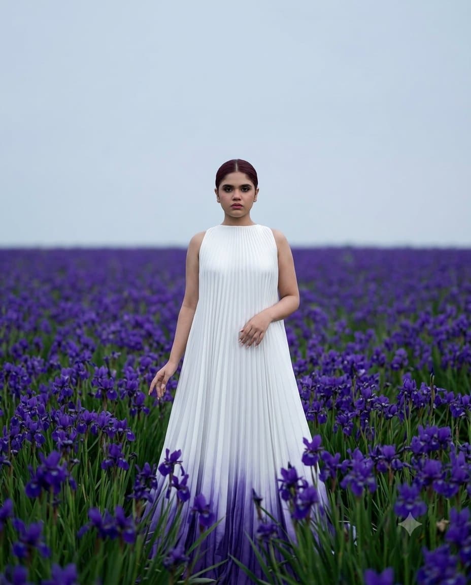 Ultra-realistic fine art minimalist fashion editorial of a y