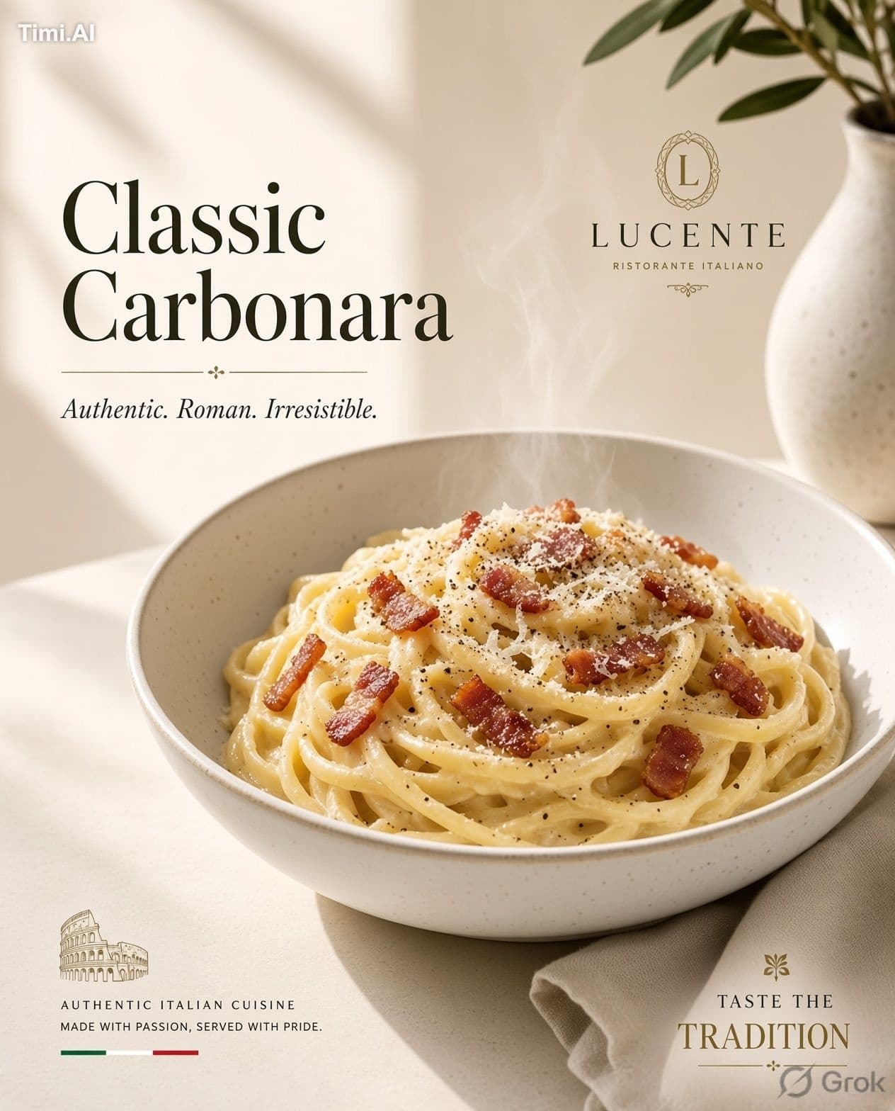 Professional commercial food advertisement poster of (ENTER 