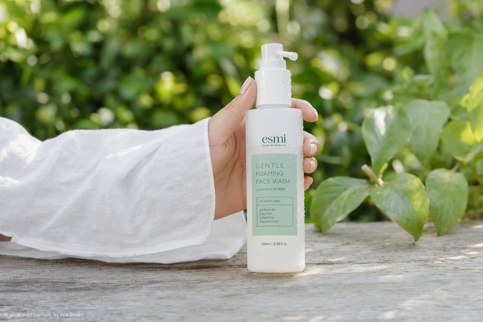 A 15-second cinematic minimalist skincare commercial video i