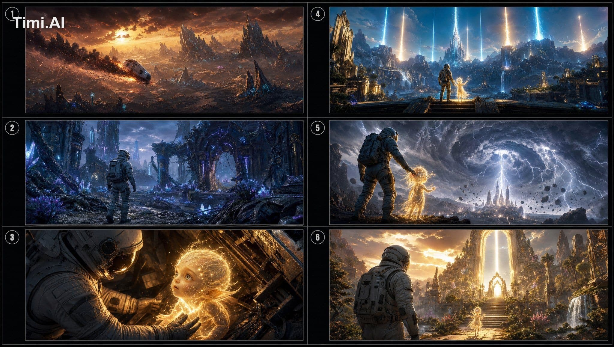 STORY:
[SHORT STORY]

Create ONE cinematic storyboard.

Sile