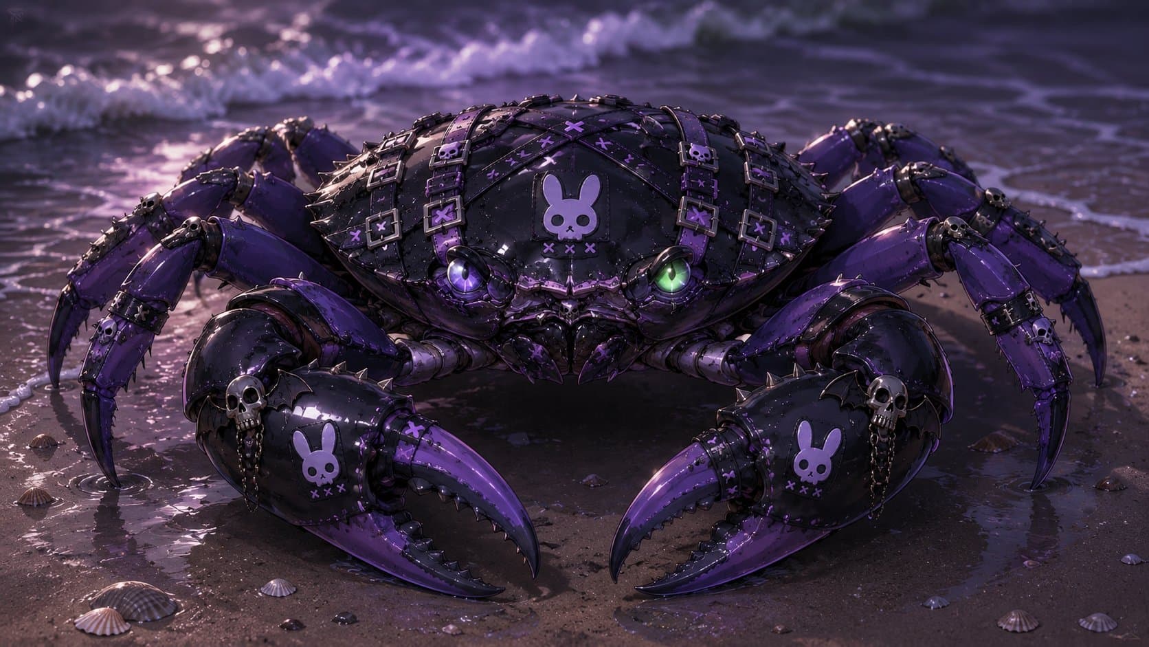 CRABIFIED 🦀🌊💜💚

We had fun with this in Club Tartarus ho