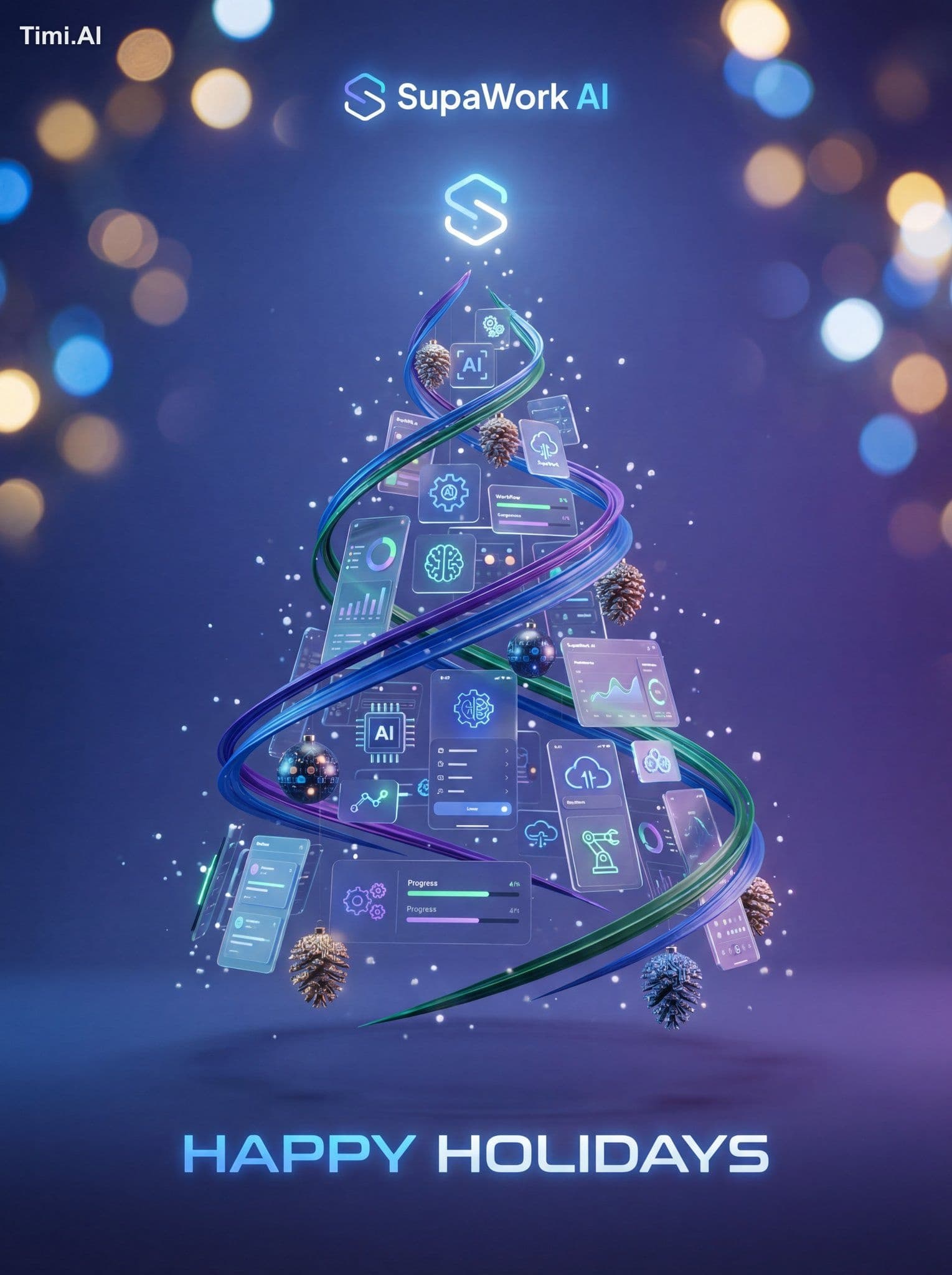 Create an ultra-HD, hyper-realistic festive digital poster s