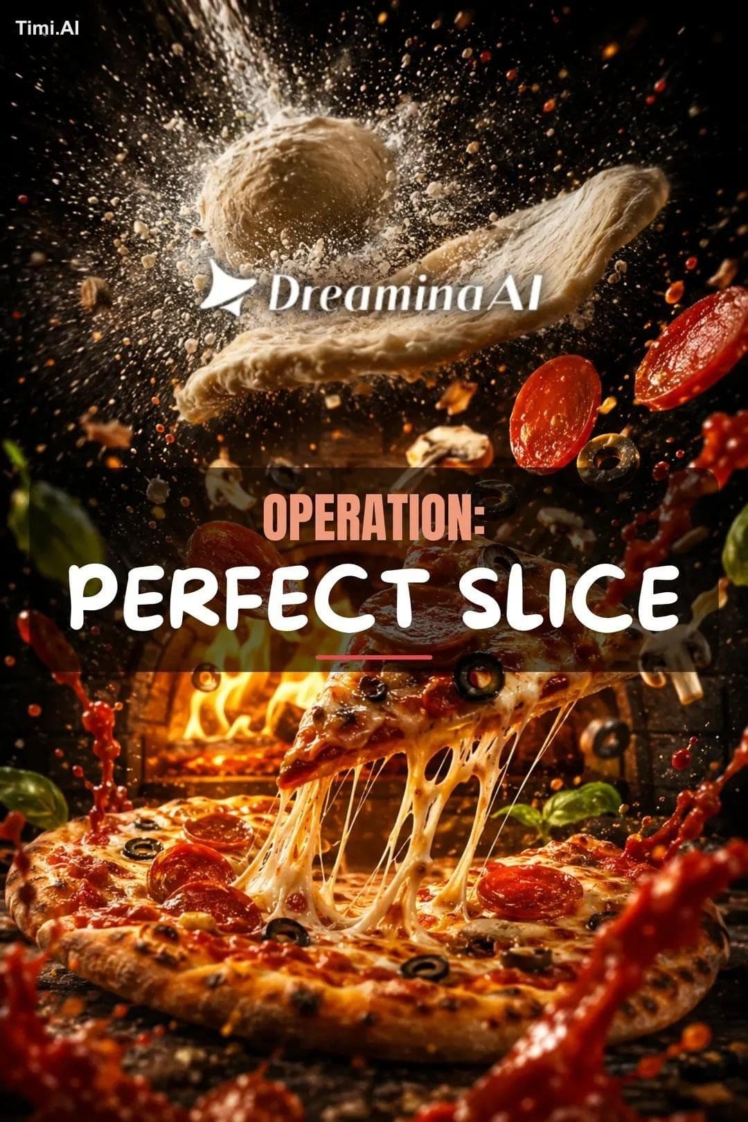 ​Cinematic high-speed commercial video of pizza making again