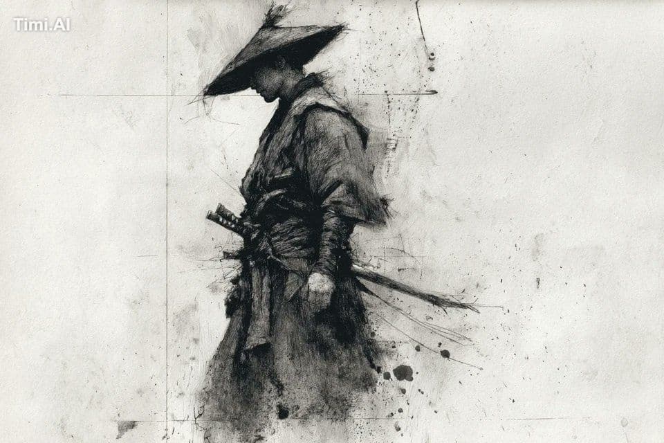 A charcoal sketch of a [subject], raw and textured with expr