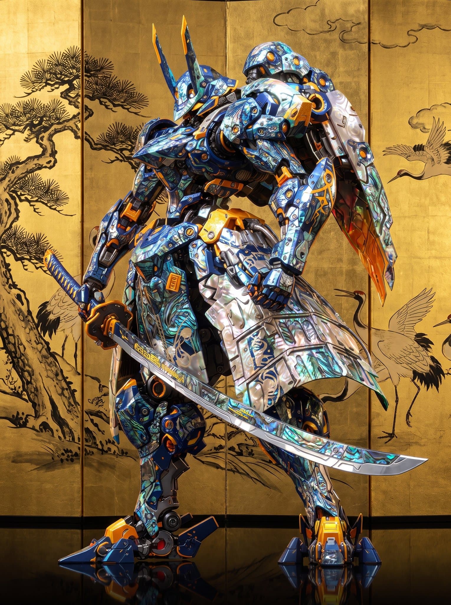 This is absolutely breathtaking! The intricate blue and gold