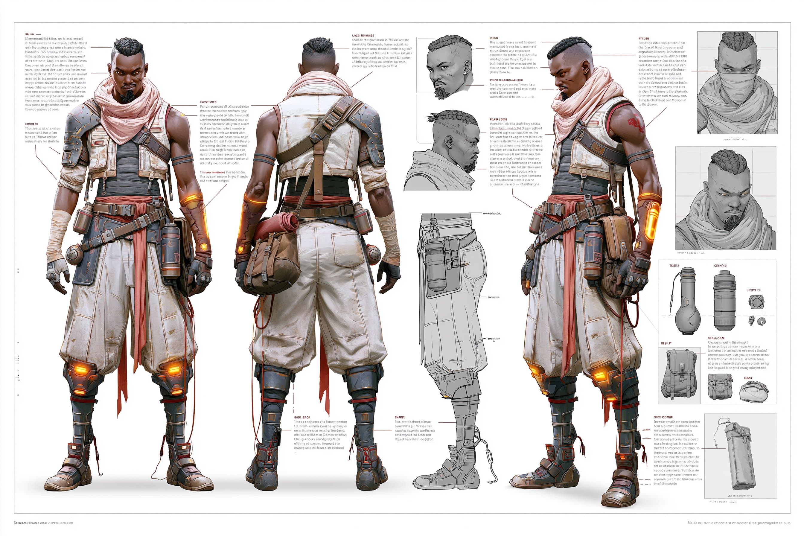 Blueprint Character Sheet
💬Prompt: A character concept she
