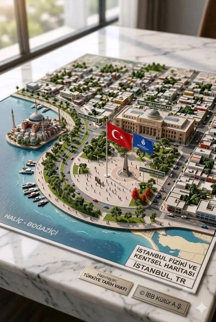 Create a highly detailed 3D architectural scale model of [Ci