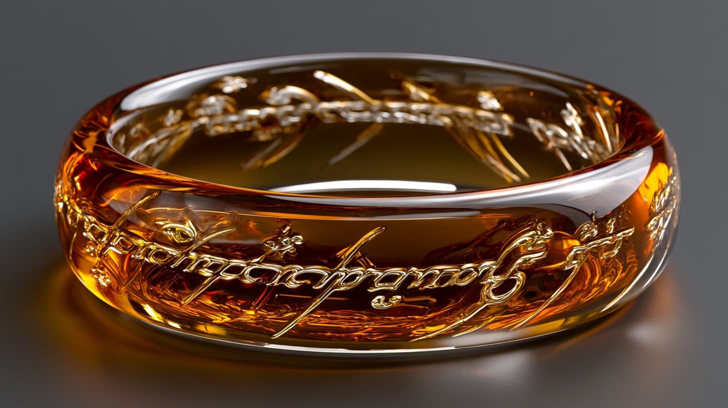 [ICONIC POP CULTURE OBJECT] rendered in transparent glass, 3