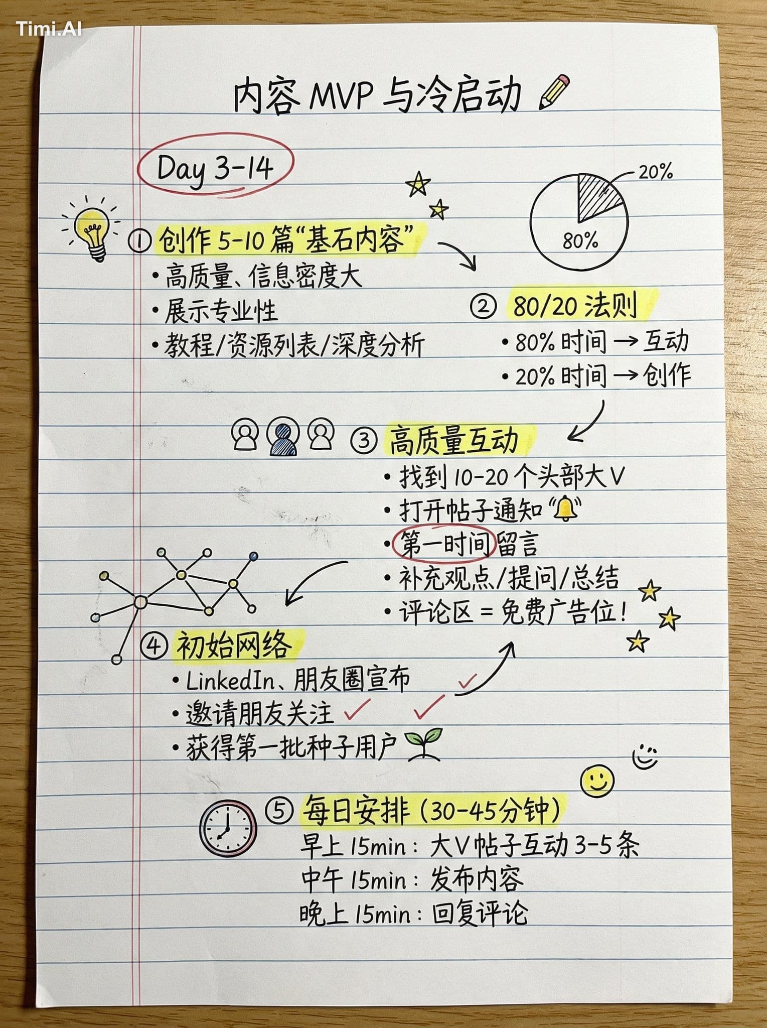 爆款小红书手写笔记封面2.0版本😆
增添了小插画和划线高亮
更有趣味 可读性也更高

提示词：
在这个内容基础上制作手
