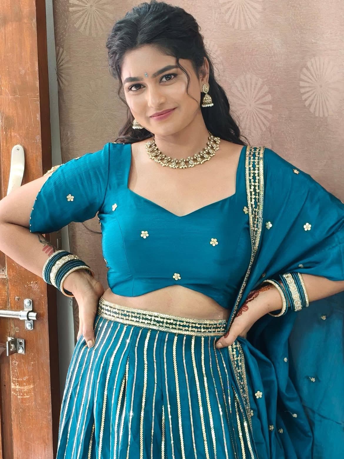 Ultra-photorealistic 8K portrait of a beautiful young Indian