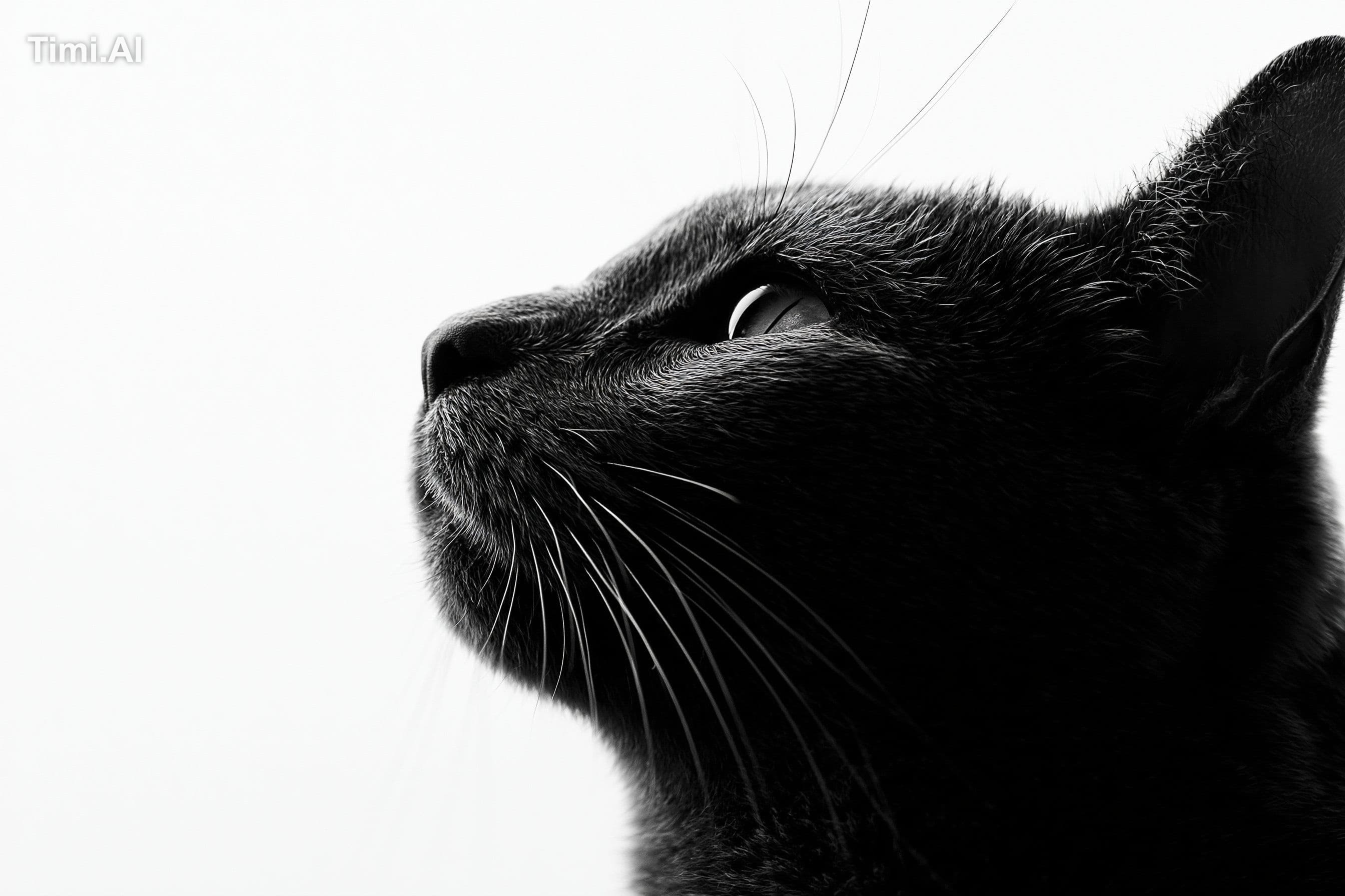 Fine art black and white portrait photography, side profile 