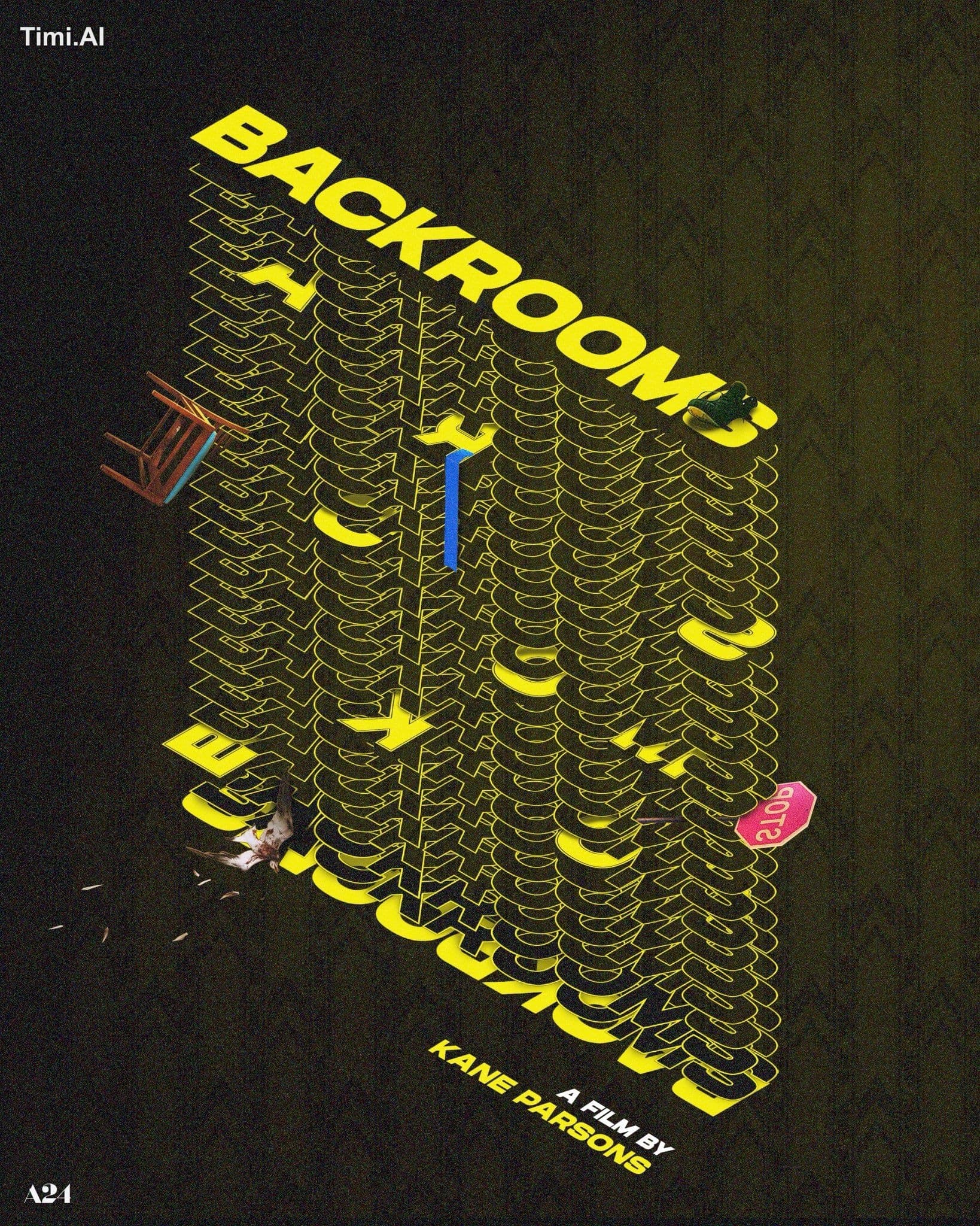My alternative poster for the movie #Backrooms 🪑🛑🎄😉
Made