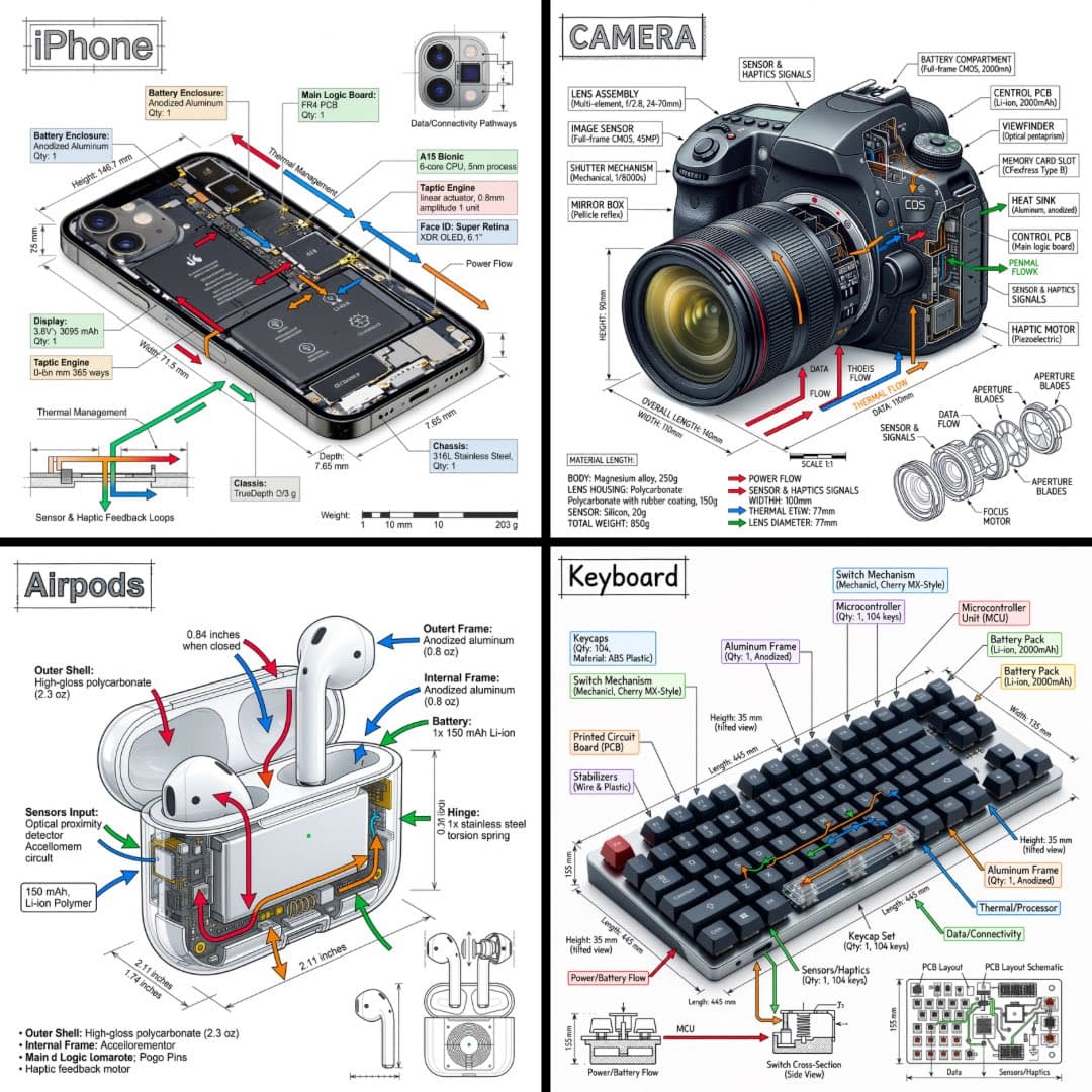 Simply replace [OBJECT]:

“Create a technical infographic of