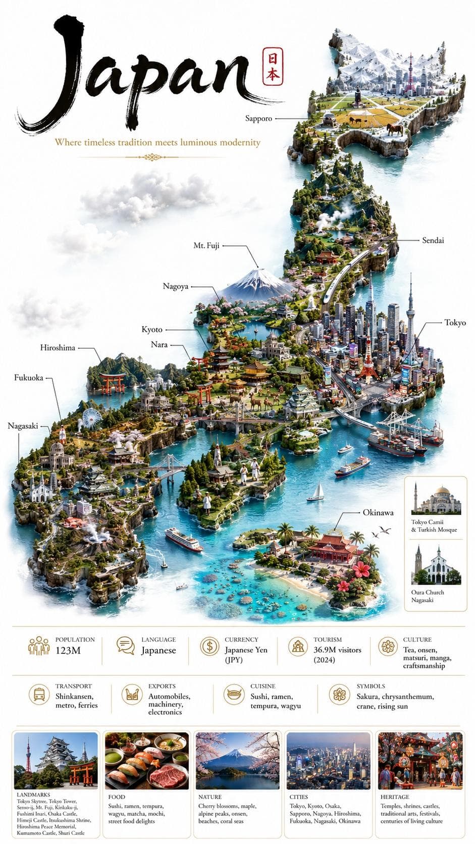 Create a premium 9:16 hyper-realistic travel-poster of [COUN
