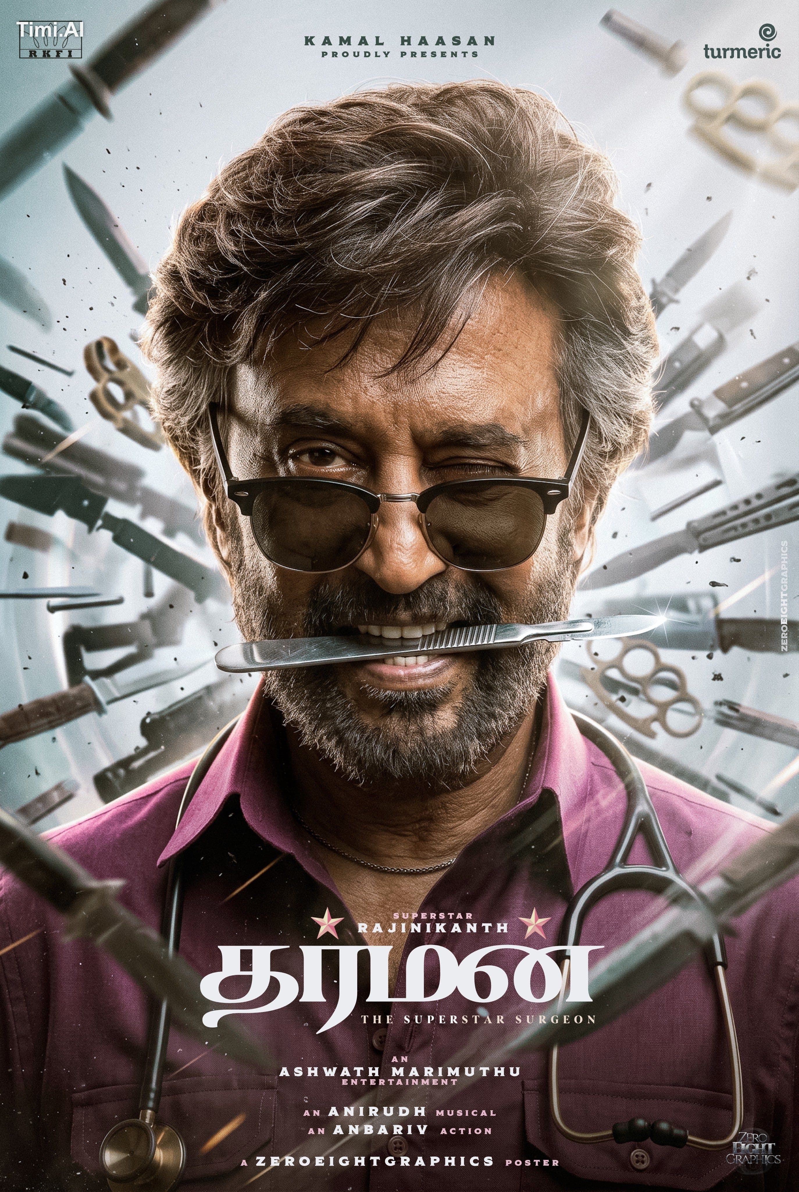 Fanmade concept poster by ZEG for the movie Dharman, featuri