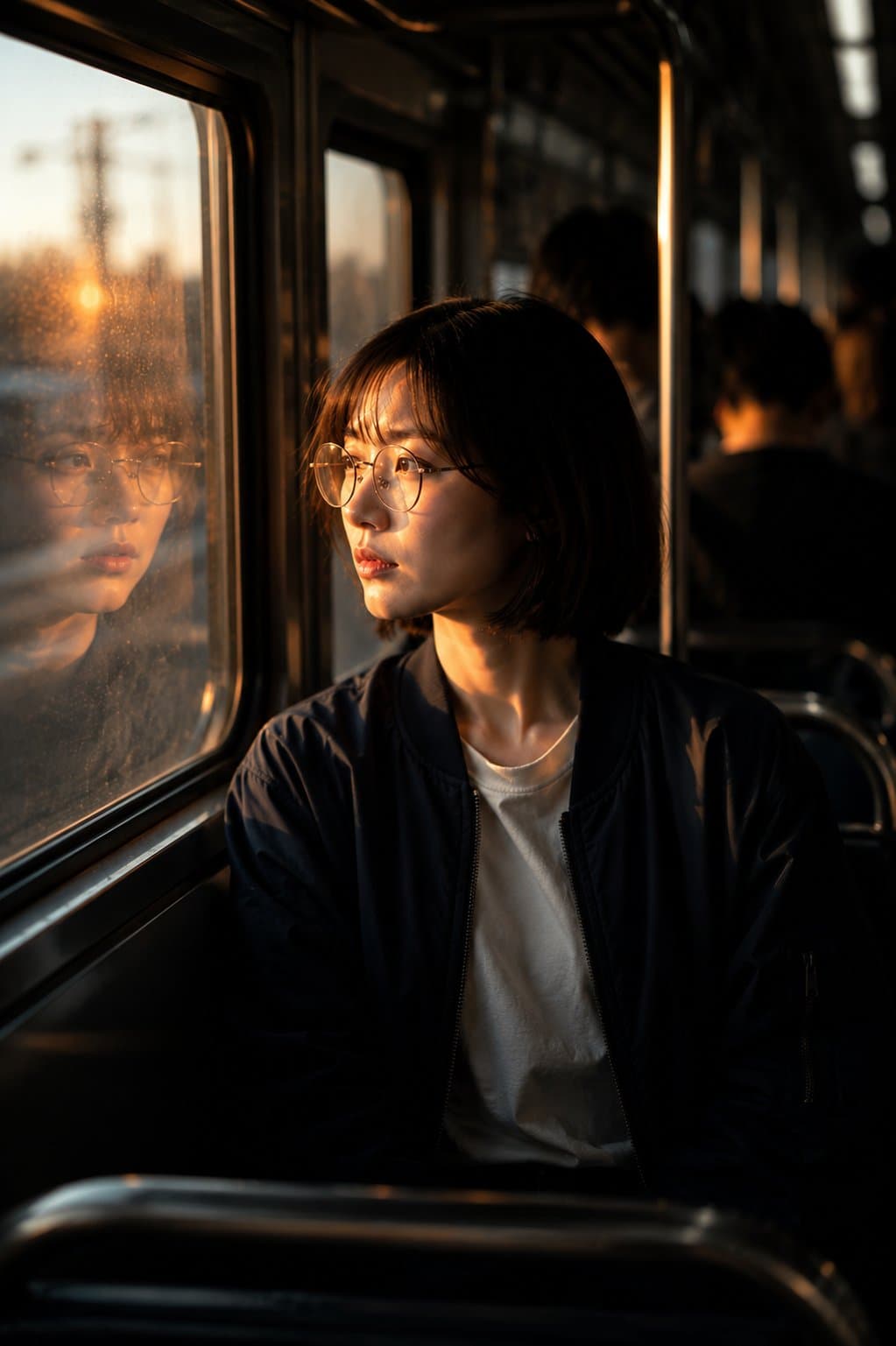 Ultra-realistic cinematic portrait of a beautiful young Kore