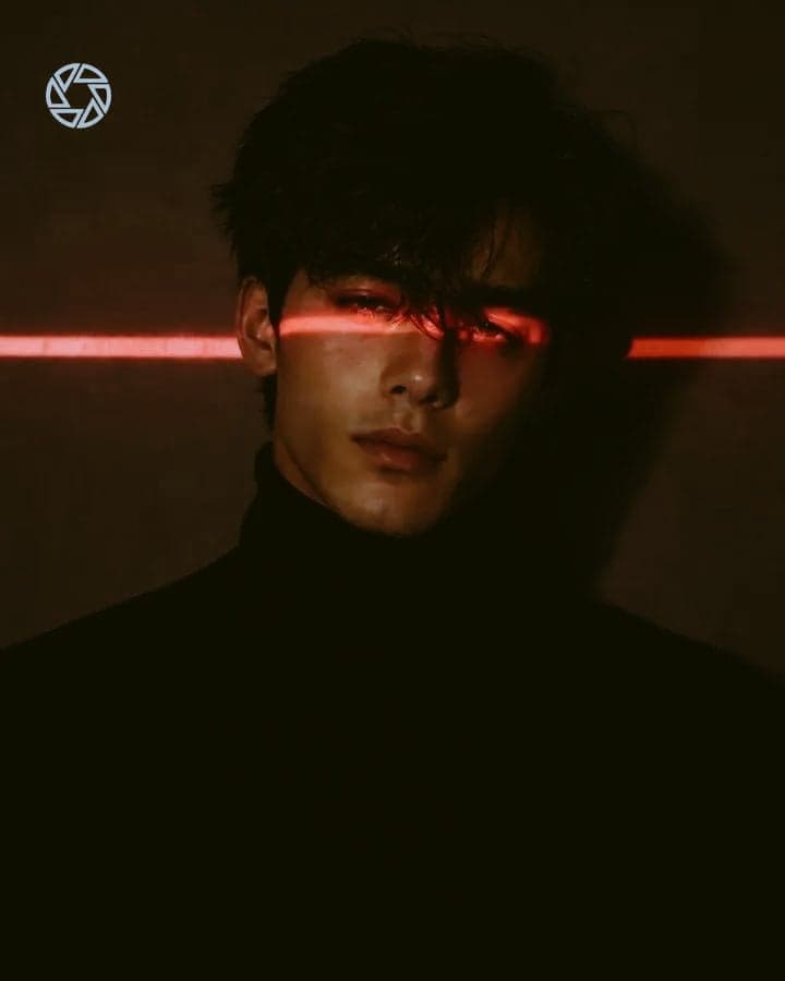 Ultra-realistic cinematic portrait of a young East Asian wom