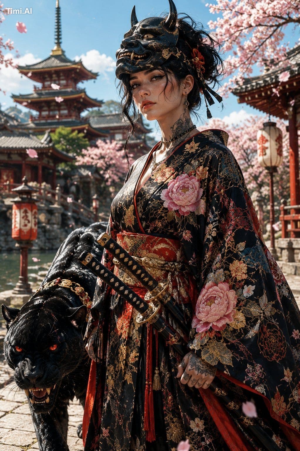 A hyper-detailed, cinematic medium-full shot of a beautiful