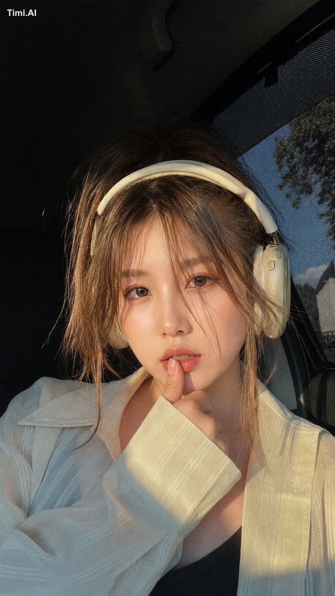 Ultra-realistic close-up portrait of a beautiful young woman
