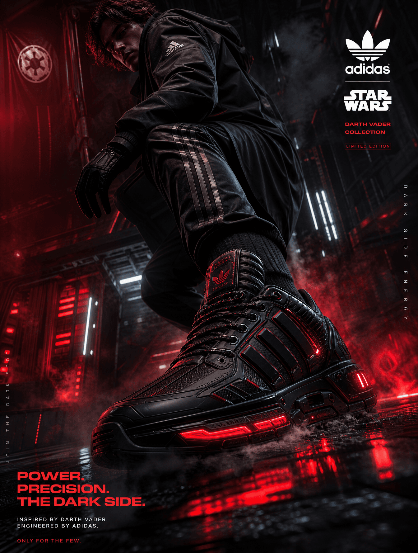 Got it—here’s your tweaked prompt focused on Adidas Darth Va