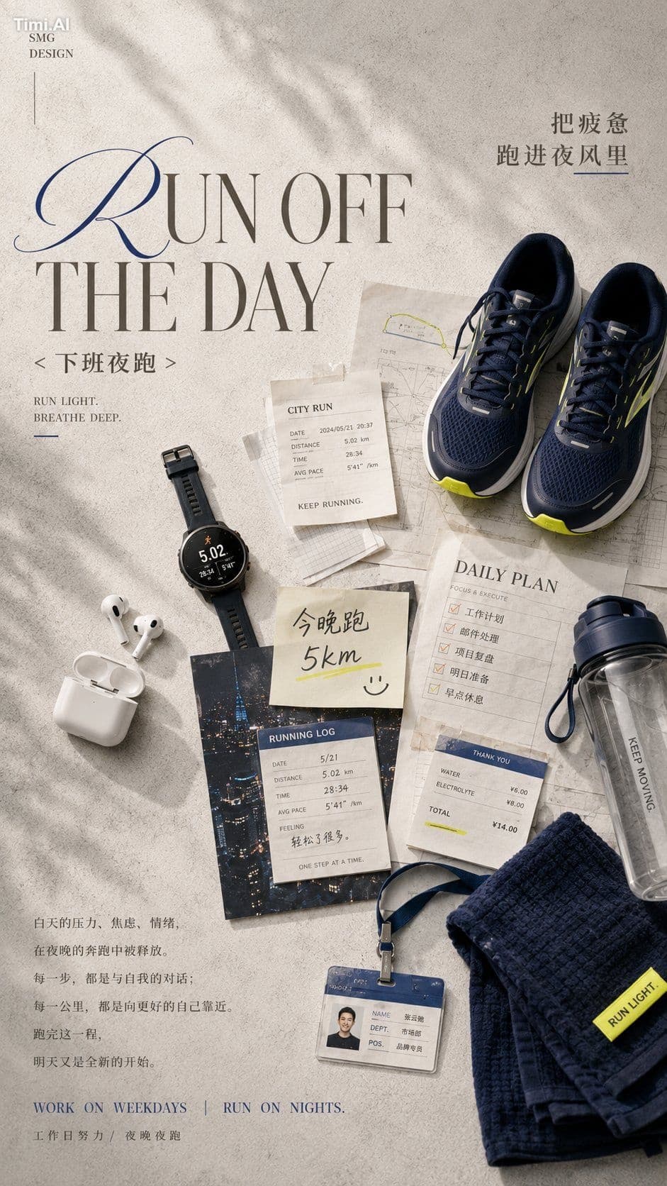 【主题】:下班后的快乐装备
【英文主标题】:【填写】
【中文副标题】:【填写】
【情绪短句】:【填写】
【核心装备】:【