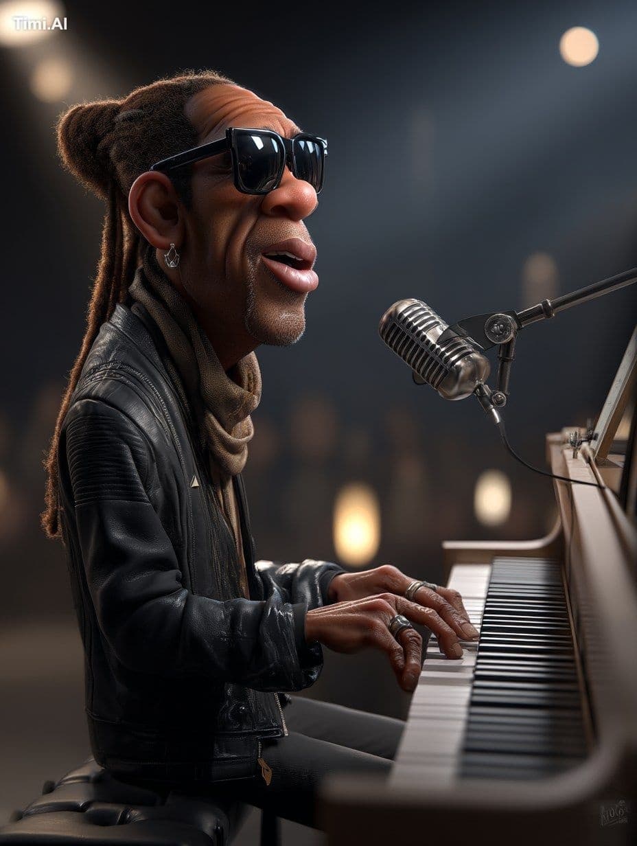 exaggerated Caricature 3D cartoon character-style illustrati