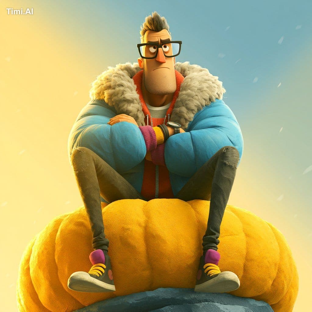 This Midjourney style reference blends stylized 3D character