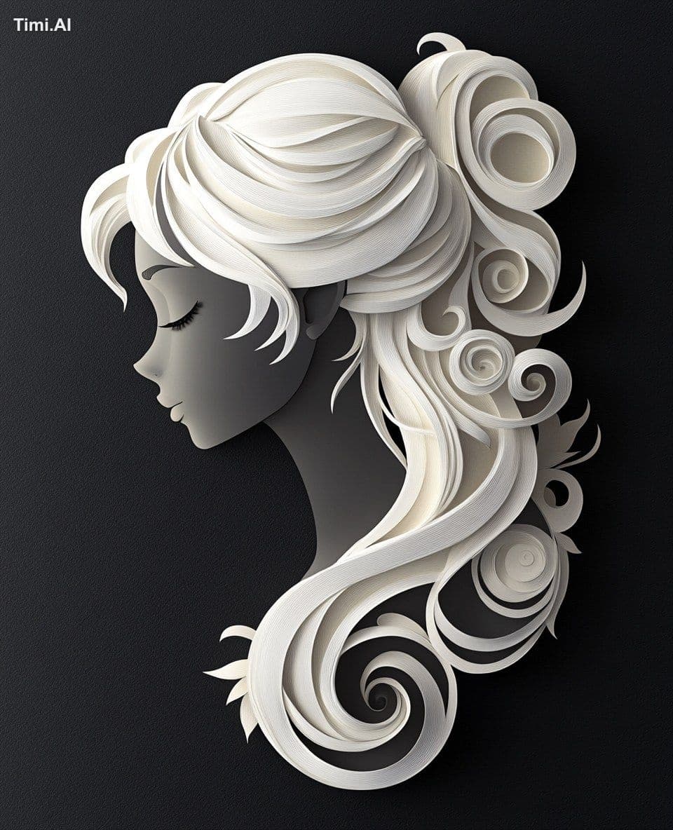Medium format shot of A paper cutout of an animated characte