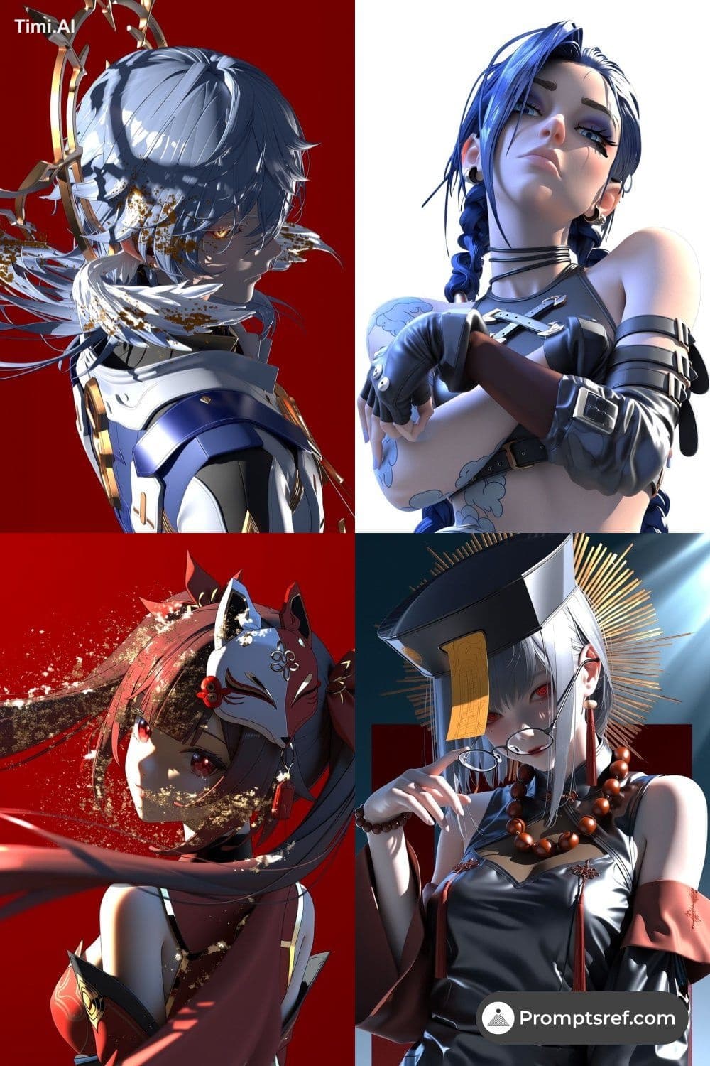 * **Basic Description**: 3D render, blind box style, C4D,