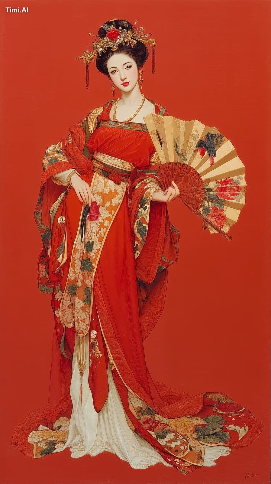 Alberto Vargas' work, depicting the beautiful Yang Guifei, w