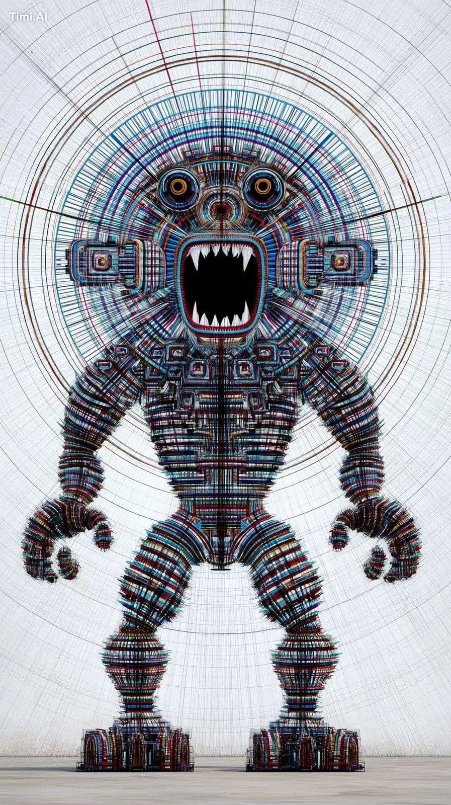 Psychotic, robotic, entropic --ar 9:16 --exp 25 --profile wp