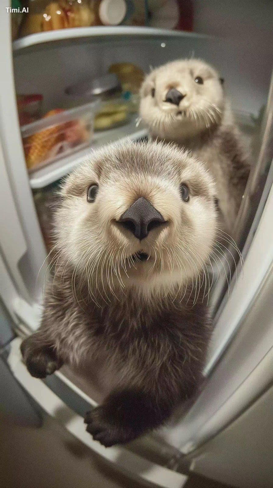 fish-eye lens,The world's smallest super cute tiny sea otter