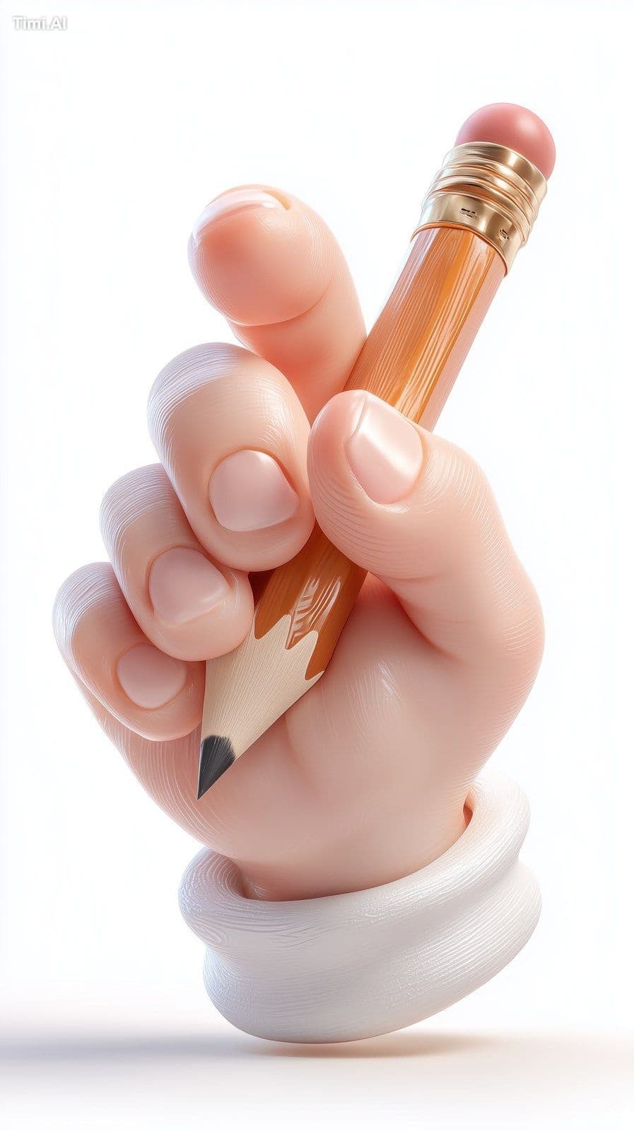 A game icon of an anthropomorphic hand with FIVE fingers hol