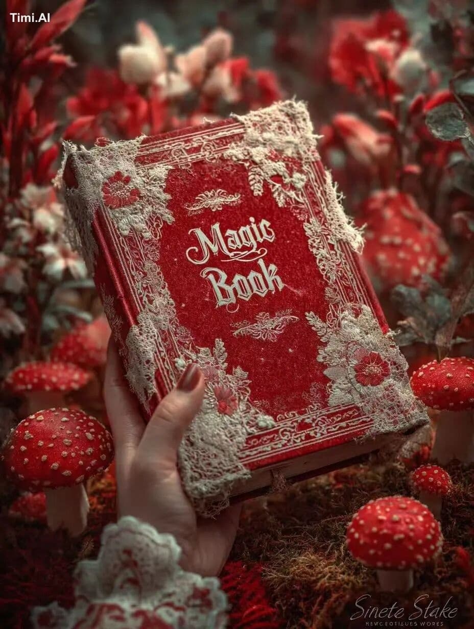 A beautiful book with the words "Magic Book" written on it,