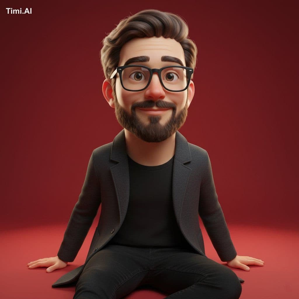 A highly stylized 3D caricature of me, with expressive facia