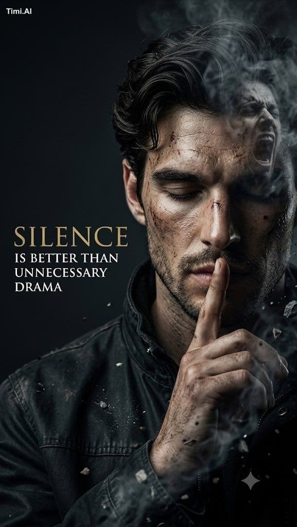 Create a dark, cinematic psychological portrait using the up
