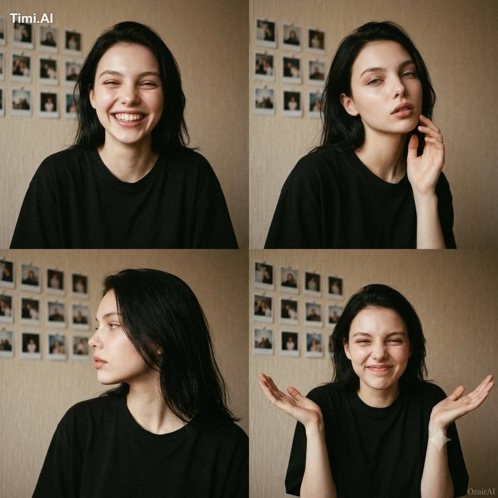 Use the exact same face from the reference image and generat