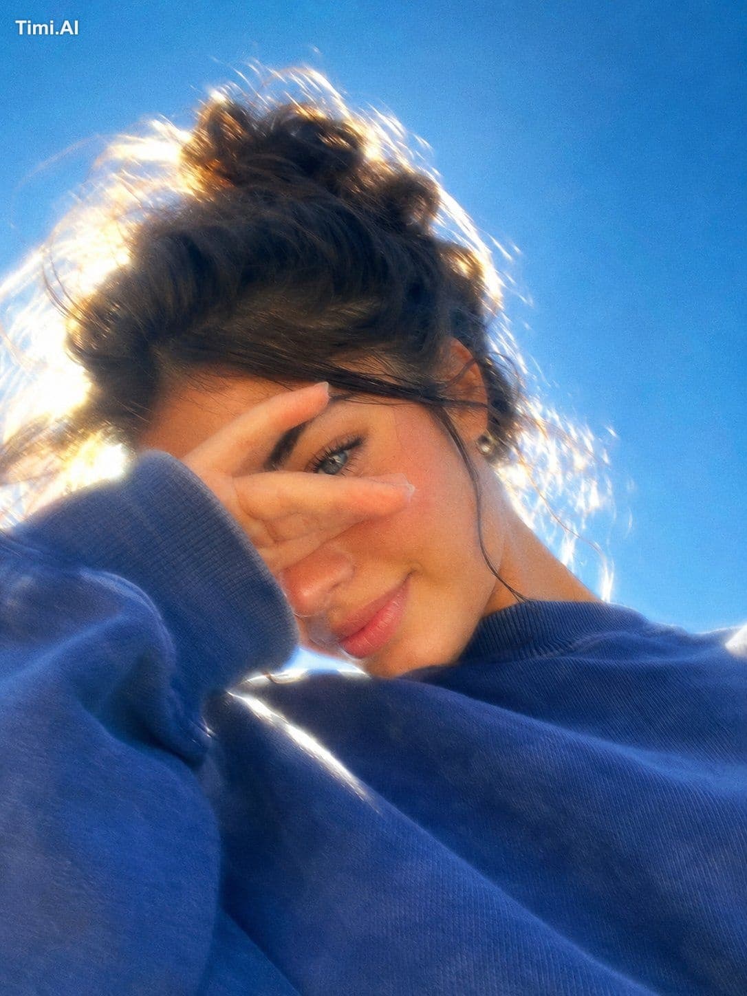 A dreamy, ultra-aesthetic close-up portrait of a beautiful y
