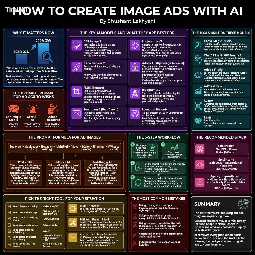 Stop wasting hours designing ad creatives from scratch.
AI