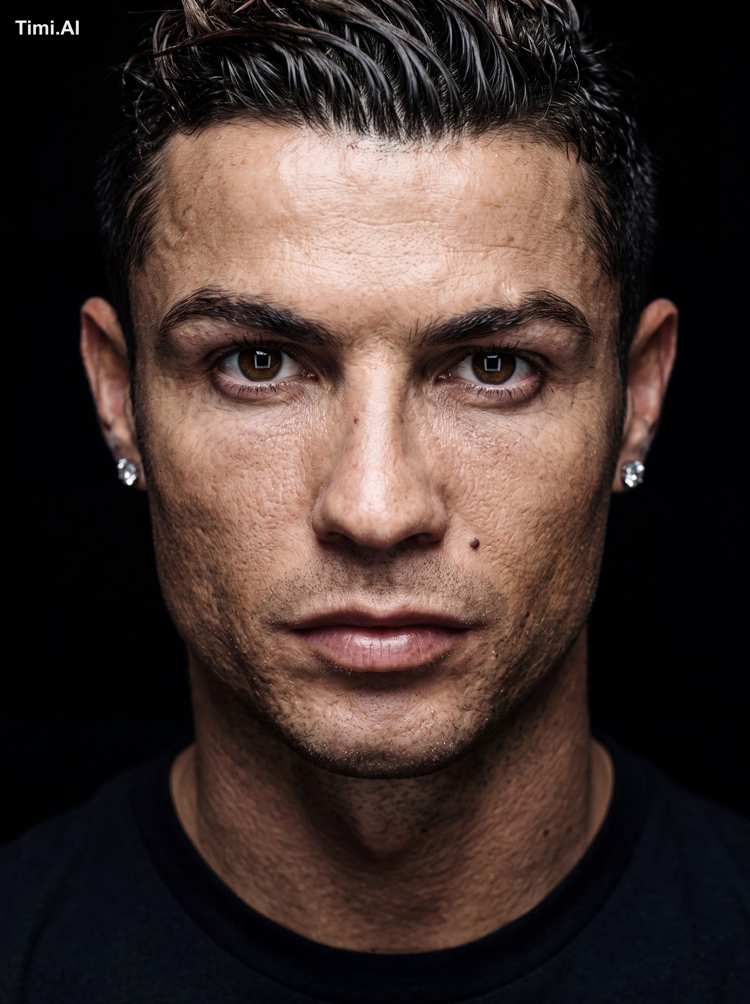 A hyper-realistic, 8K resolution cinematic close-up portrait