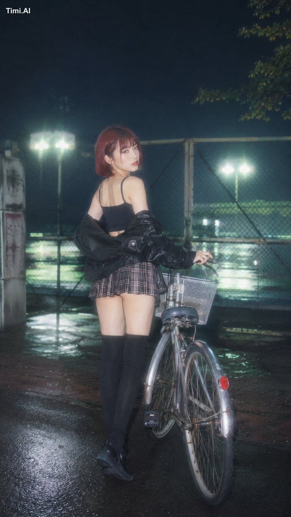 ---prompt---
9:16, CCD flash night photography, soft-focus l
