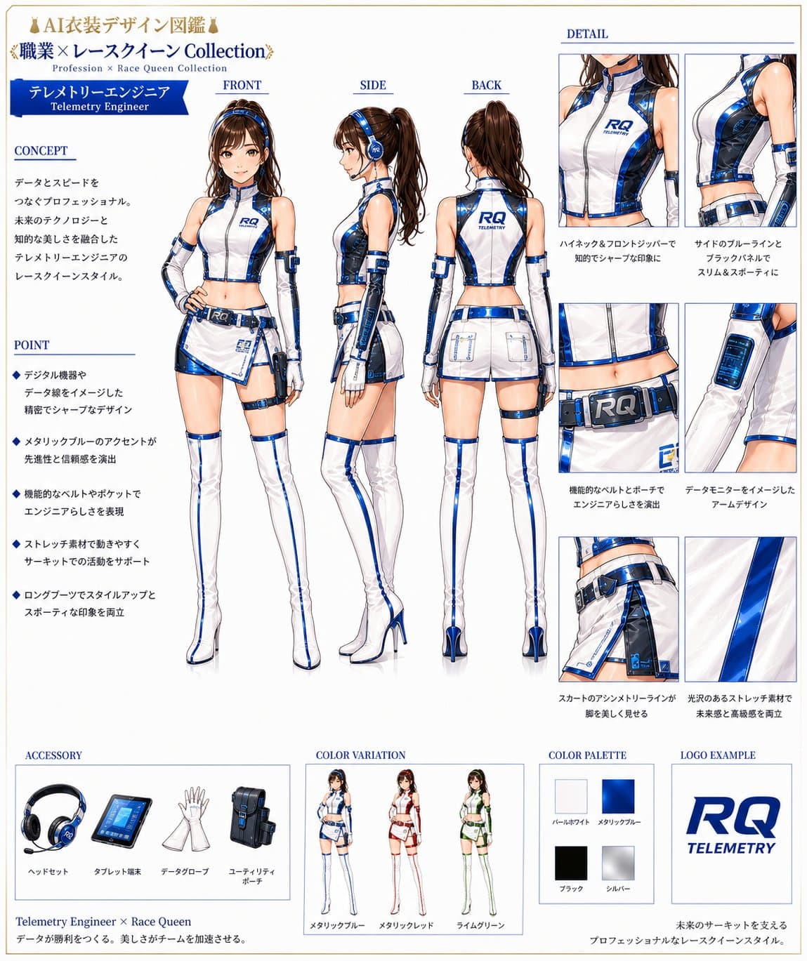 ✨「職業 × レースクイーン」Collection ✨
Telemetry Engineer Race Queen
Fu