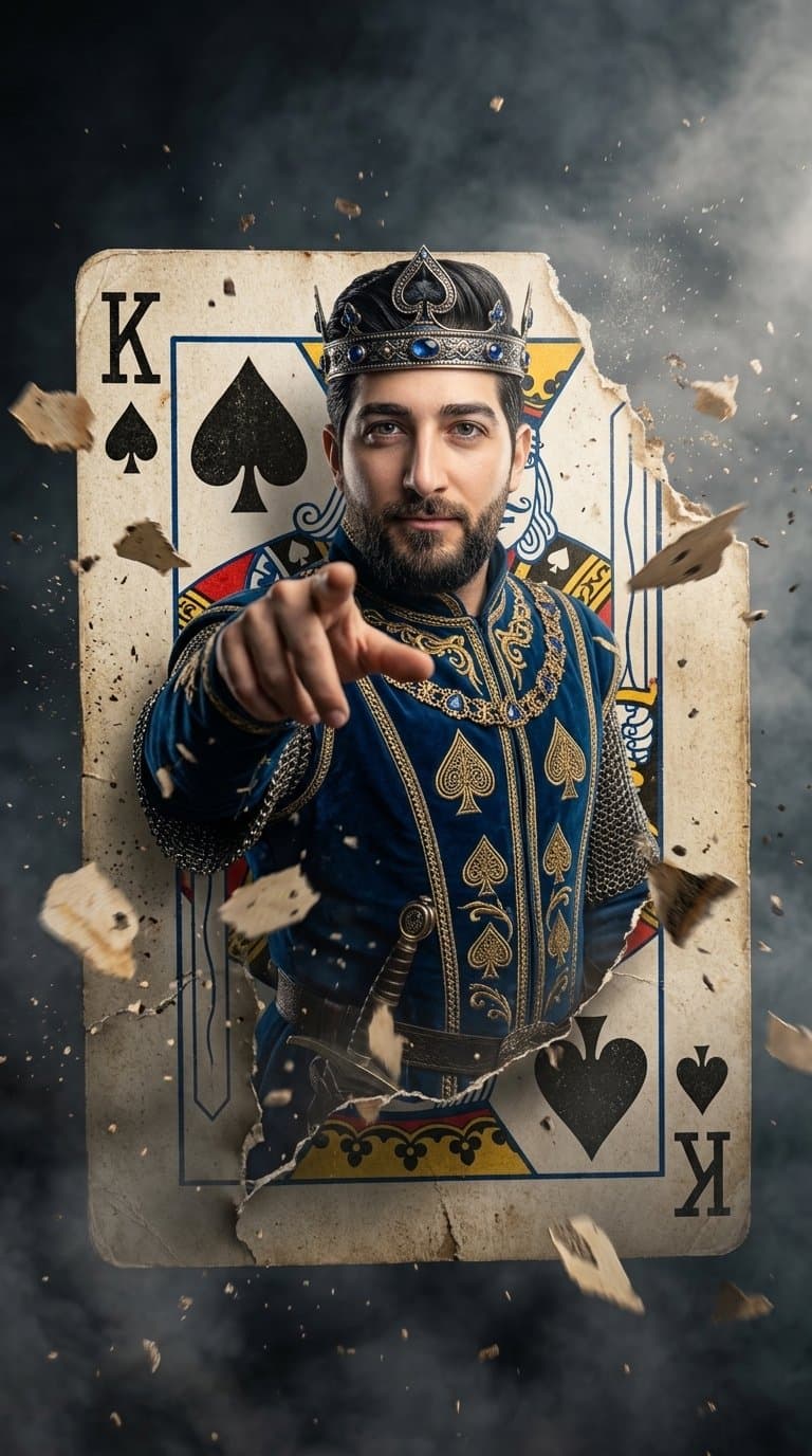 Brilliant prompt! The King of Spades and Queen of Hearts loo