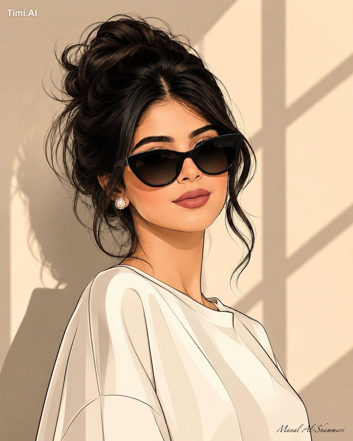 Prompt for woman 🙋🏼♀️✔️
لعمل نفس الصورة :
نسخ الكلام +