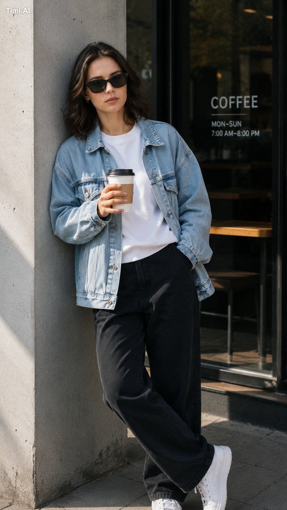 Ultra-realistic street style portrait of a young person(matc