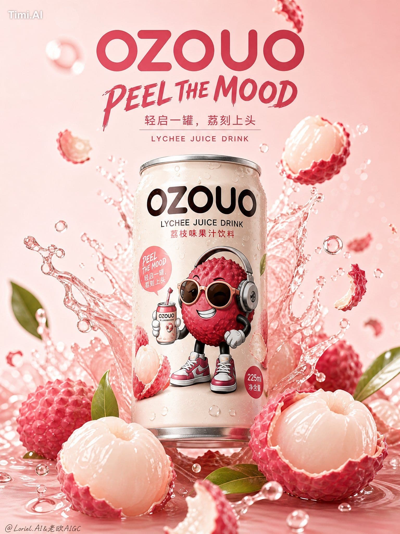 messy fruit explosion, milkshake look, inconsistent OZOUO pa